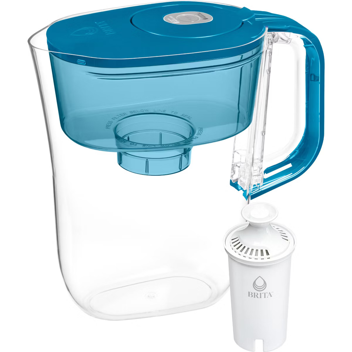 Brita Water Filter 6-Cup Denali Water Pitcher Dispenser with Standard Water Filter | Target