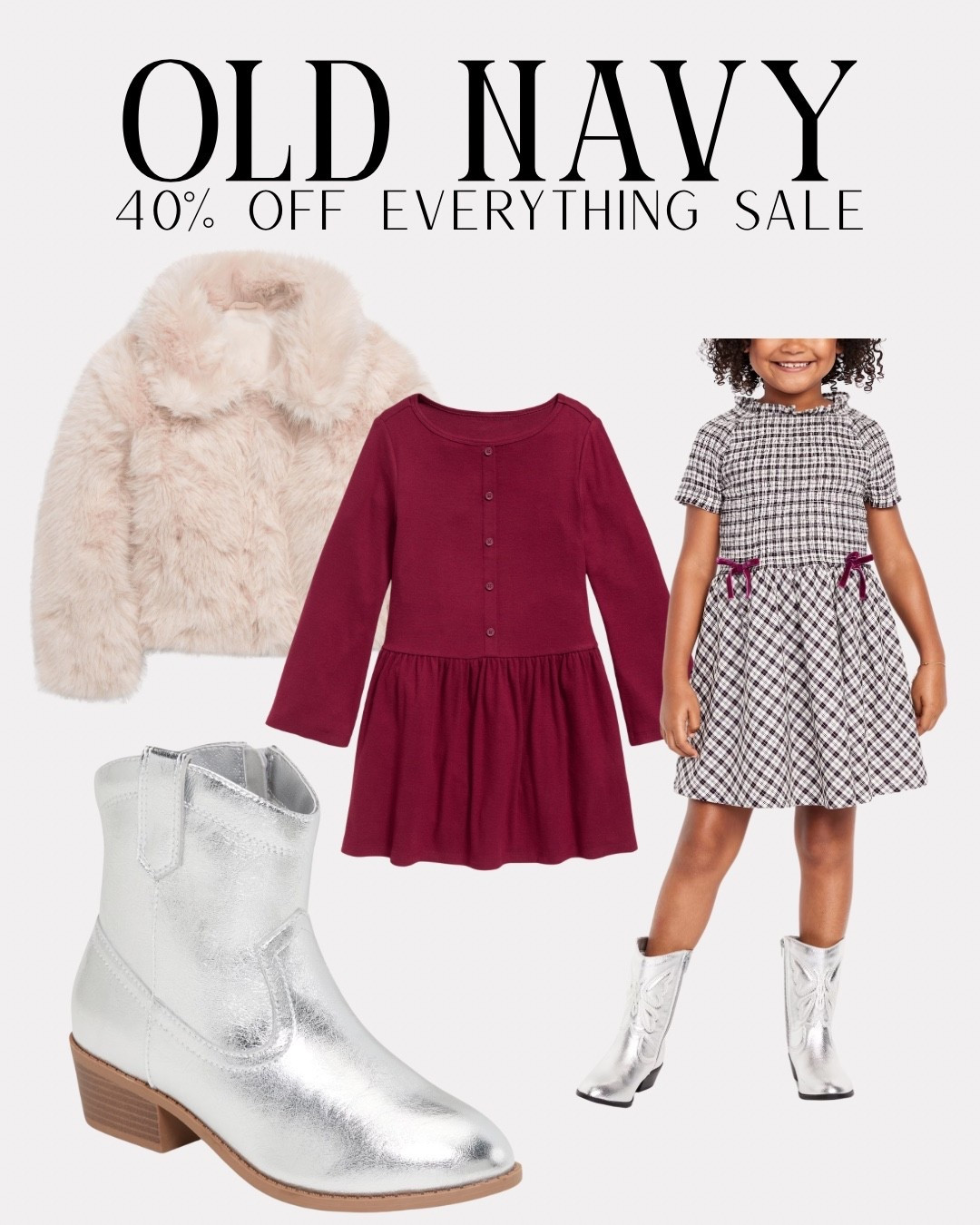 Old navy girls sale!

Silver girls boots, girls cowboy boots, girls Christmas dress, girls thanksgiving dress, thanksgiving outfit 

#LTKKids #LTKSeasonal #LTKSaleAlert
