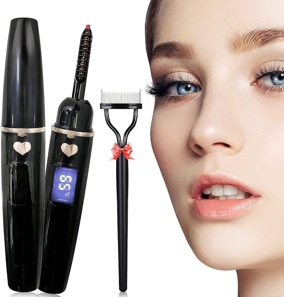 URSOBTF Heated Eyelash Curlers, Electric Eyelash Curler Type C Rechargeable, Heated Lash Curler f... | Amazon (US)