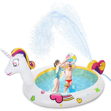 ROYI Inflatable Sprinkler Pool Unicorn Kids Sprinkler Swimming Pool Children Girls Boys Splash Pad f | Walmart (US)