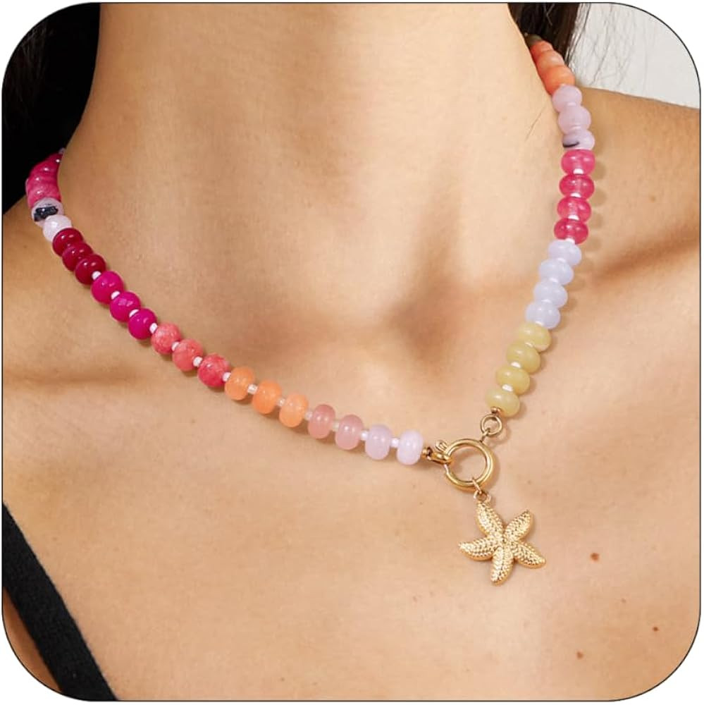 Colorful Beaded Necklace | Amazon (US)