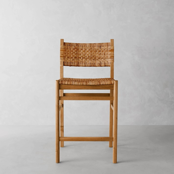 Sullivan Woven Dining Counter & Bar Stool | Williams-Sonoma