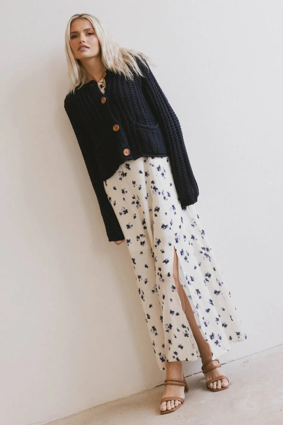 Daniella Floral Dress in Cream | Böhme US