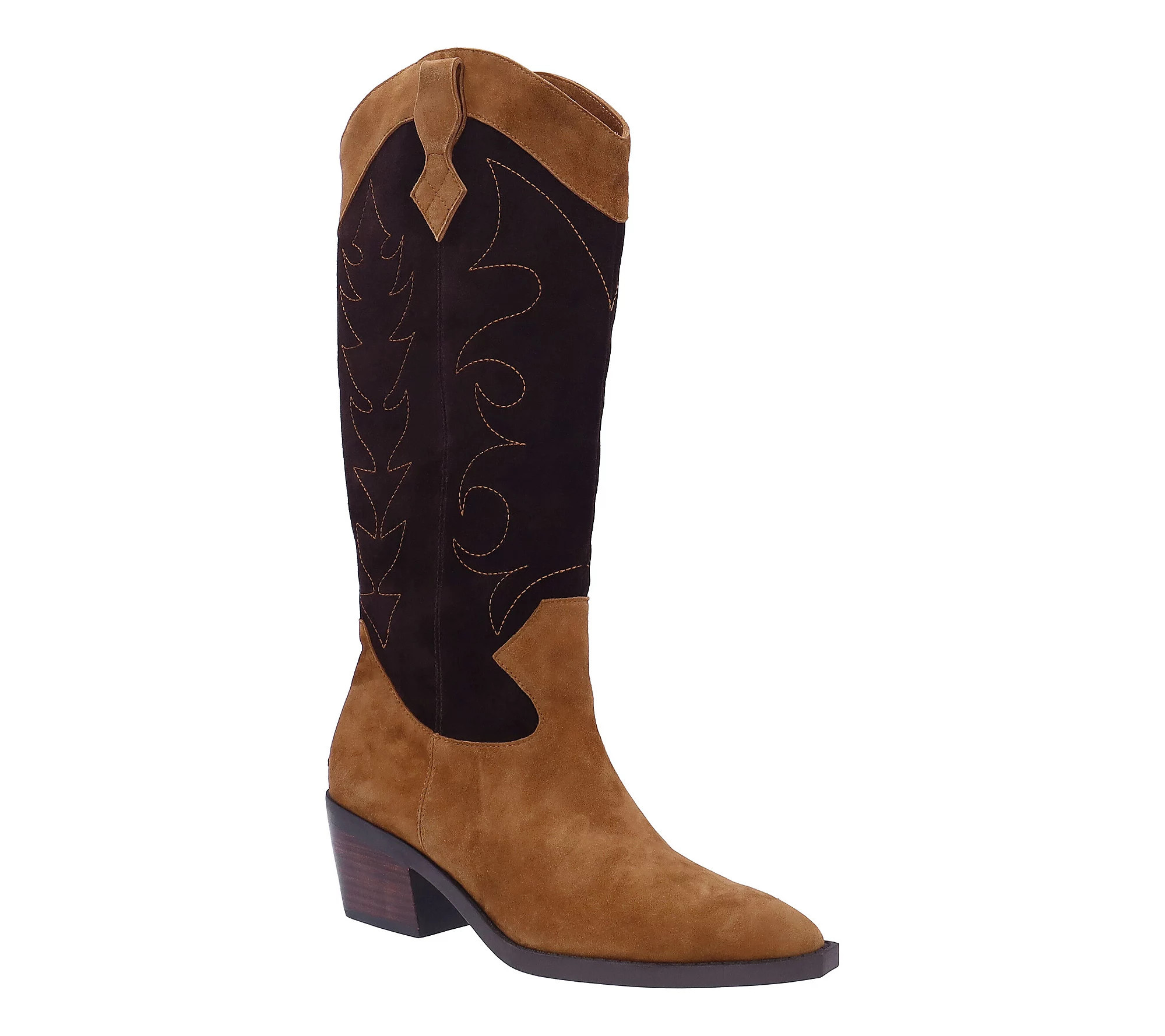 L'Amour Des Pieds Suede Cowboy Boot - Veera Sue de | QVC