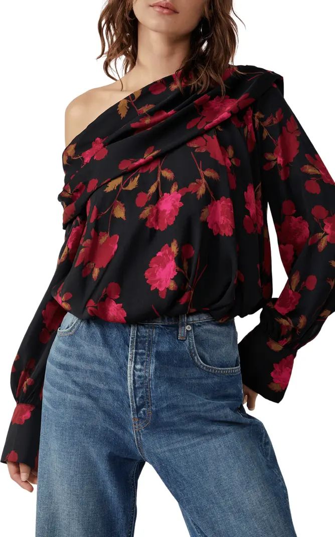 Free People Potter Print One-Shoulder Top | Nordstrom | Nordstrom