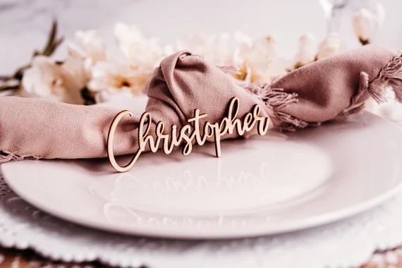 Birthday Wedding Name Tags Wedding Table Decor Wedding Place - Etsy | Etsy (US)