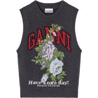 Ganni Flowers Wool Vest | Balardi (US & Canada)