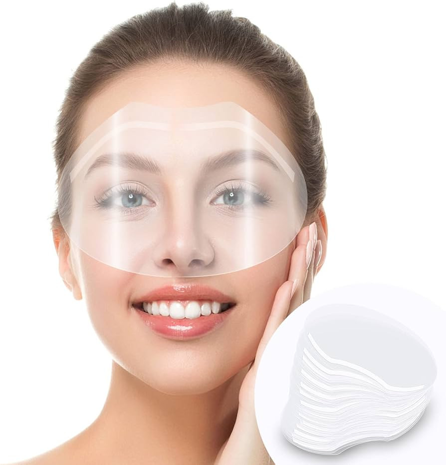 30 PCS Shower Face Eye Shields，Clear Visors Eye Protector Makeup Protective Eyebrow Shower Viso... | Amazon (US)
