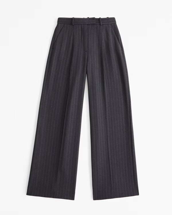 Women's A&F Harper Tailored Ultra Wide Leg Pant | Women's Clearance | Abercrombie.com | Abercrombie & Fitch (US)