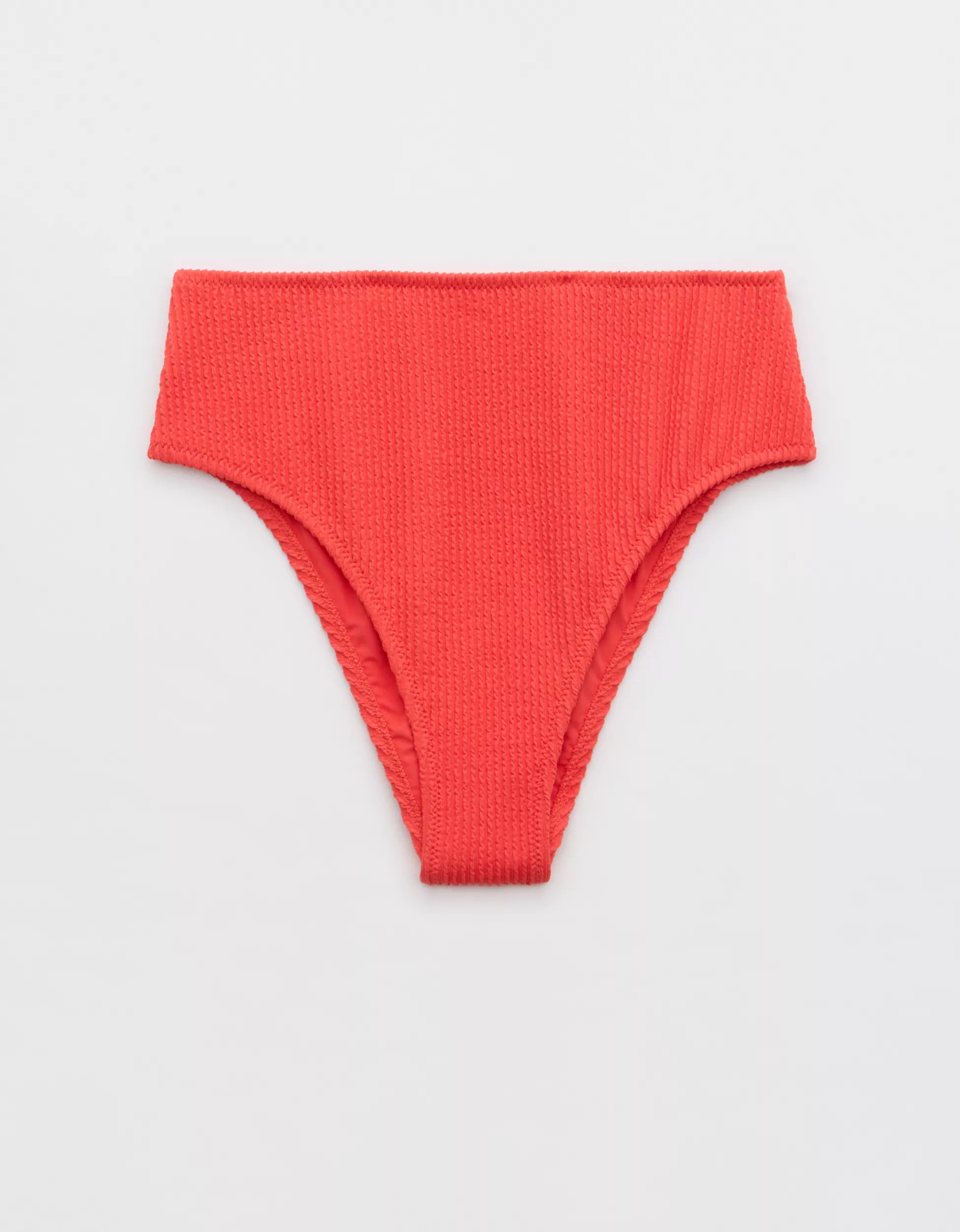 Aerie Crinkle High Cut Cheeky Bikini Bottom | Aerie