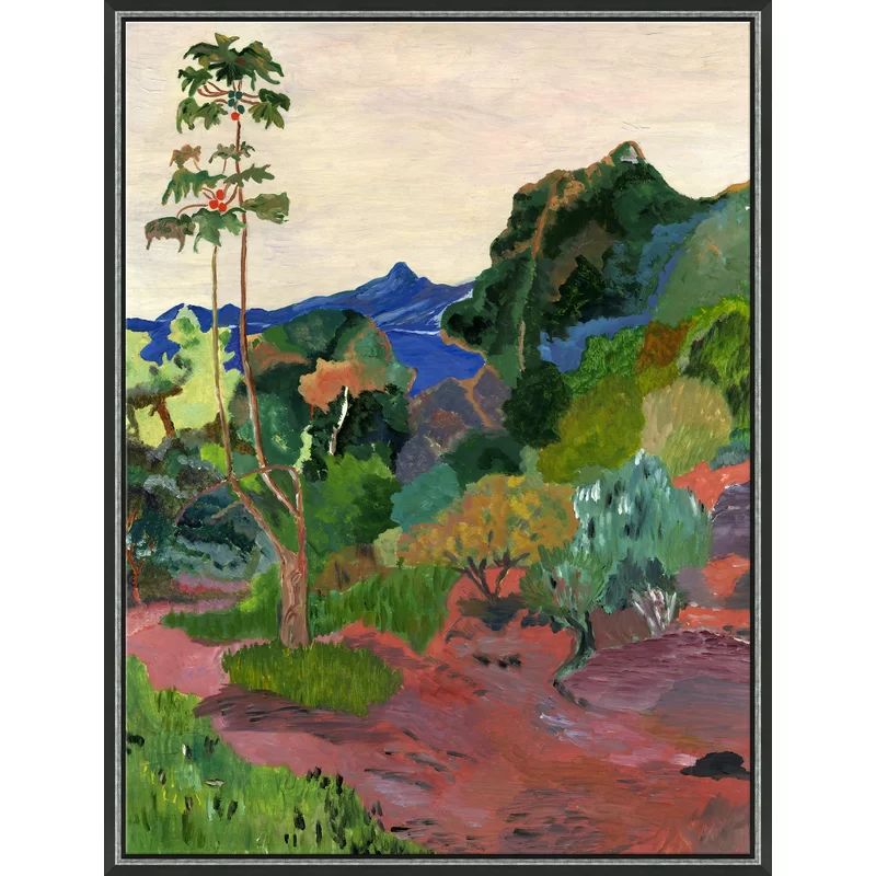 Primal Landscape Framed On Canvas Giclee On Canvas | Wayfair North America