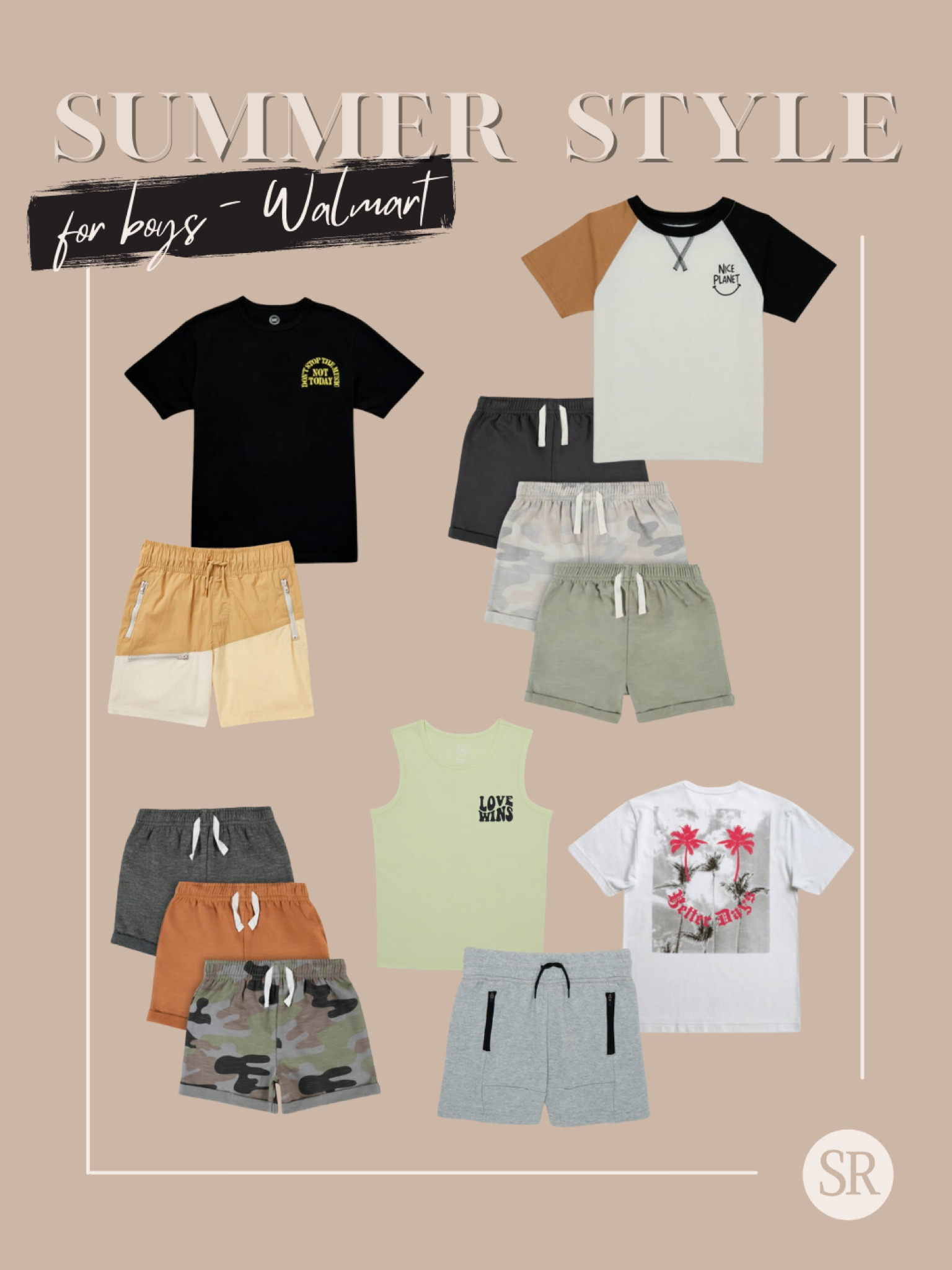 Cute and inexpensive boy style for summer! Love these neutral pieces from Walmart. | boys style, boys clothing, little boy clothing, Walmart finds, kids clothing, neutral boy clothing 

#LTKkids