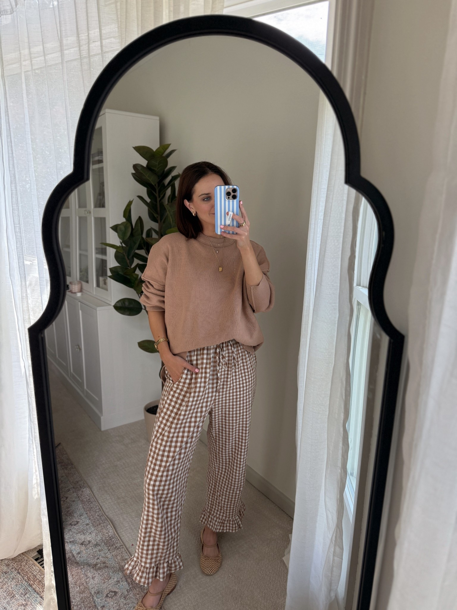 Wearing m in plaid set (I’m 5’7 and go between small and medium - could have done a small)

Nursing friendly // fall outfit // mom outfit // mom style 

#LTKSeasonal #LTKFindsUnder100 #LTKStyleTip