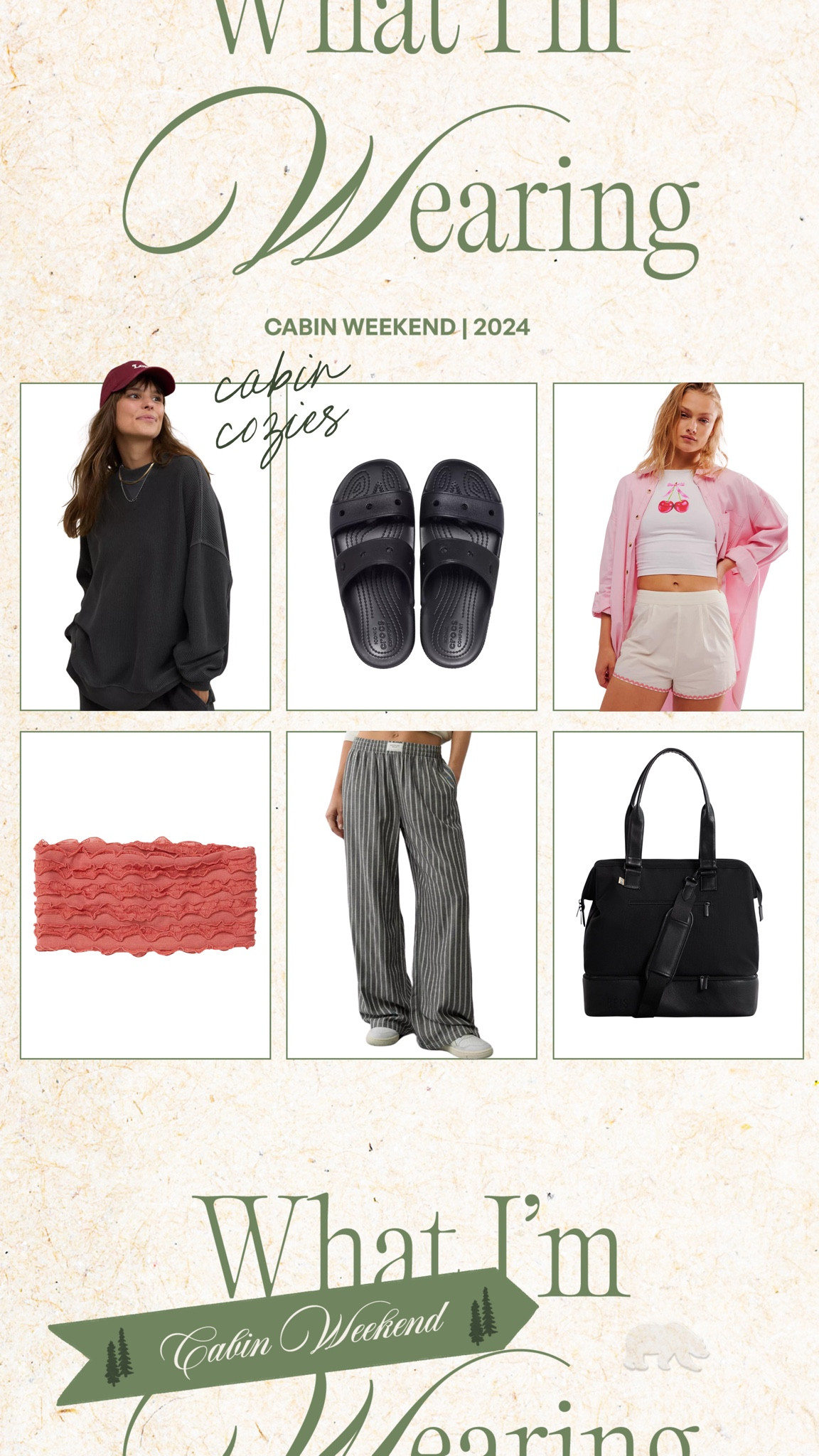 Some cabin cozies im wearing this weekend💞 The crocs are my favvvve slip on shoes #cabin #comfy #lounge 

#LTKSeasonal #LTKMidsize #LTKStyleTip