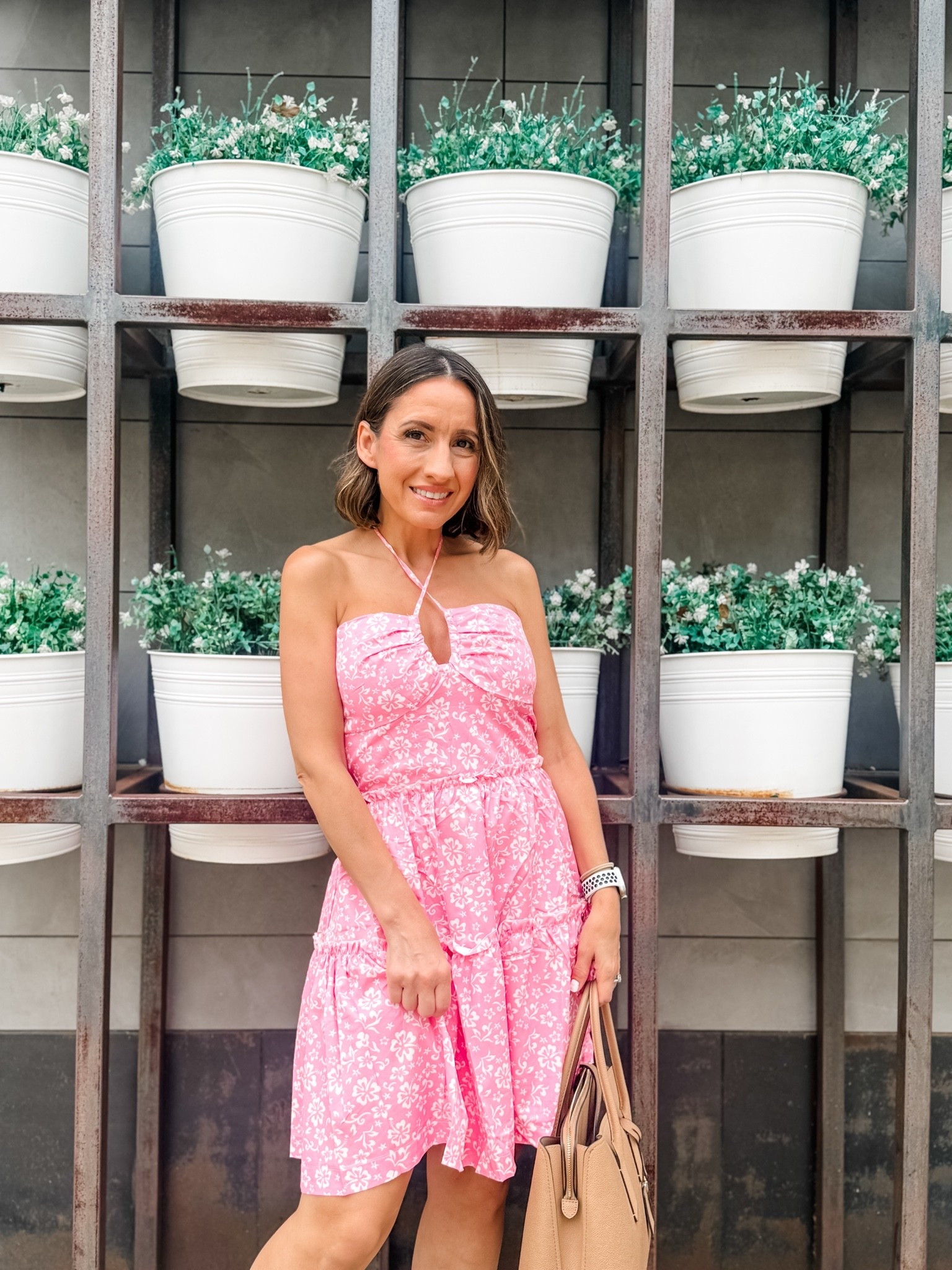 Amazon dress find. 
Pink floral dress. Love the quality of the dress, and that it runs true to size. 
Petite style 
Date night dress 
Wedding guest dress 
Summer dress

#LTKOver40 #LTKPetite #LTKWedding
