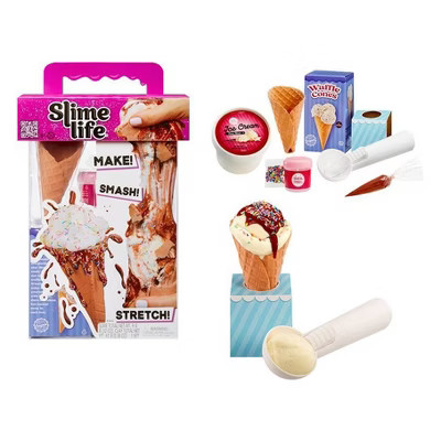 Slime Life Ice Cream Cone DIY Slime Kit - Unboxing Ingredients to Make,Smash and Stretch Your Food | Target