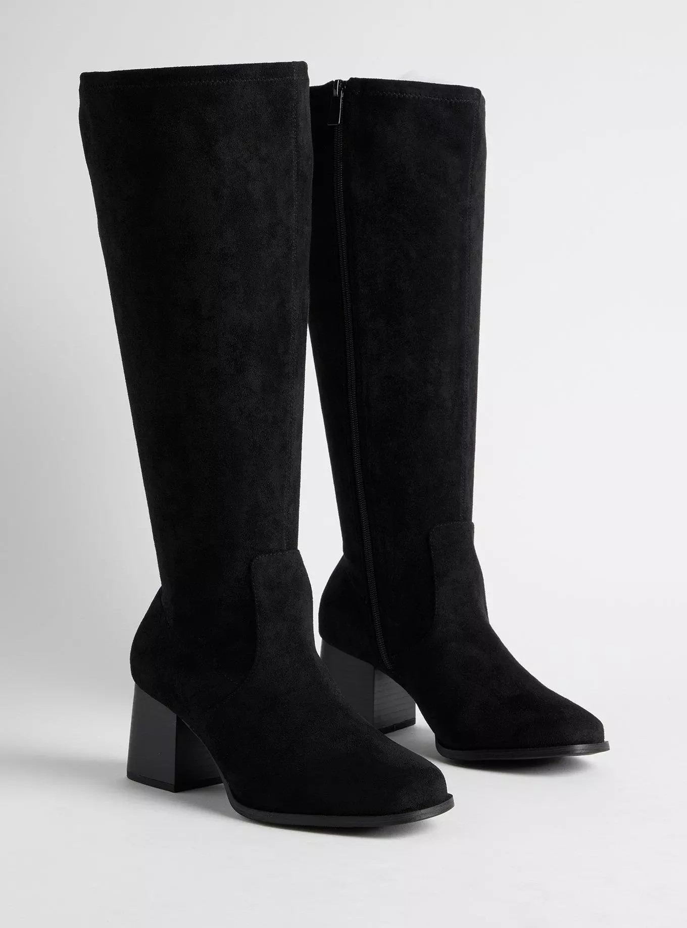 Square Toe Heel Knee Boot (WW) | Torrid (US & Canada)