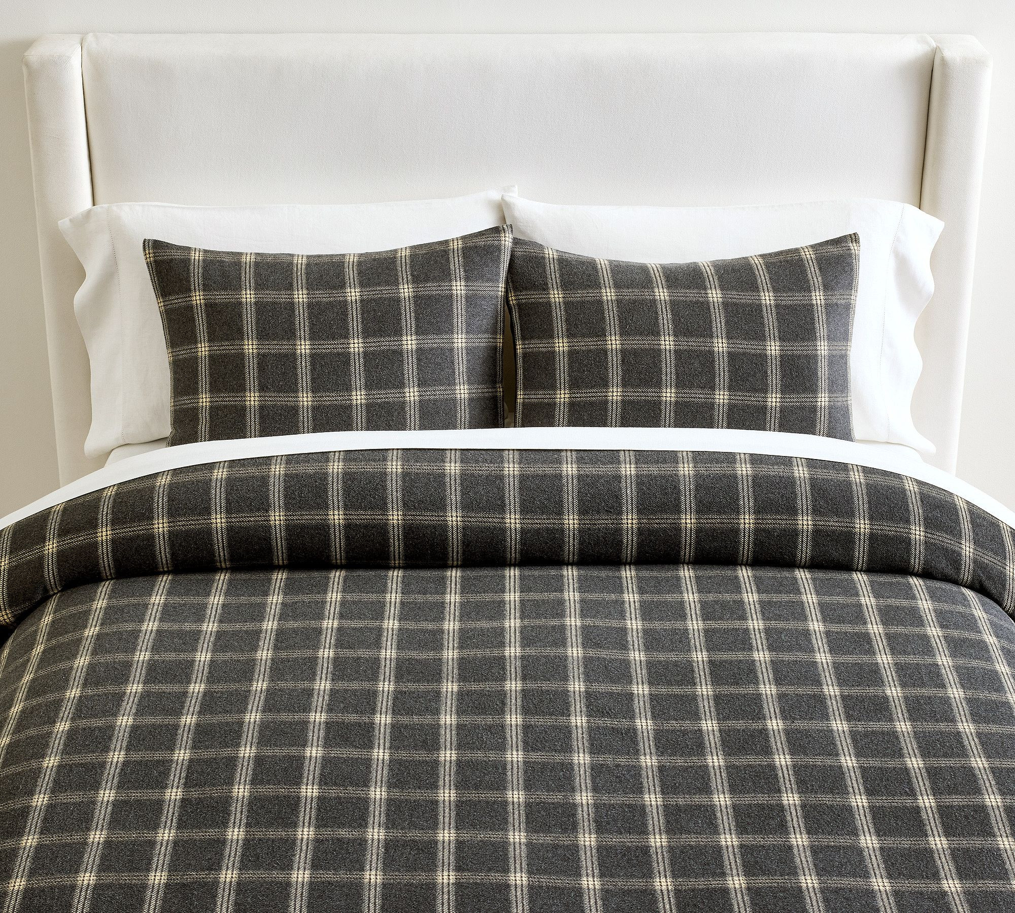 Everette Plaid Flannel Duvet Cover | Pottery Barn (US)