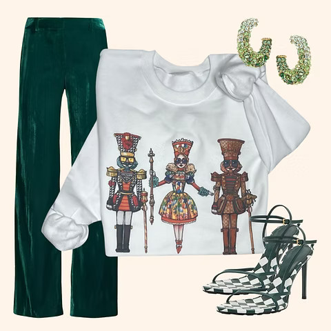 Haute Nutcracker Trio Sweatshirt | Sassy Queen