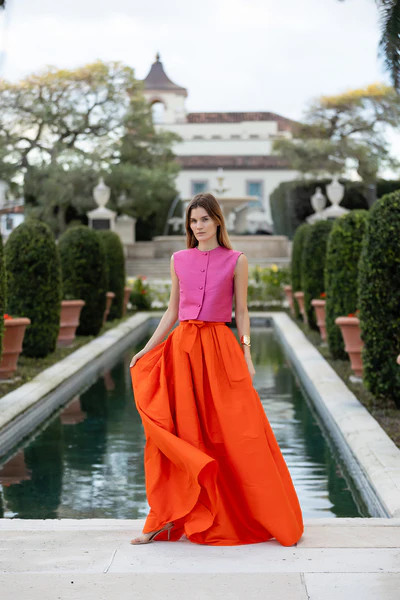 Ball Skirt - Tangerine | Julia Amory