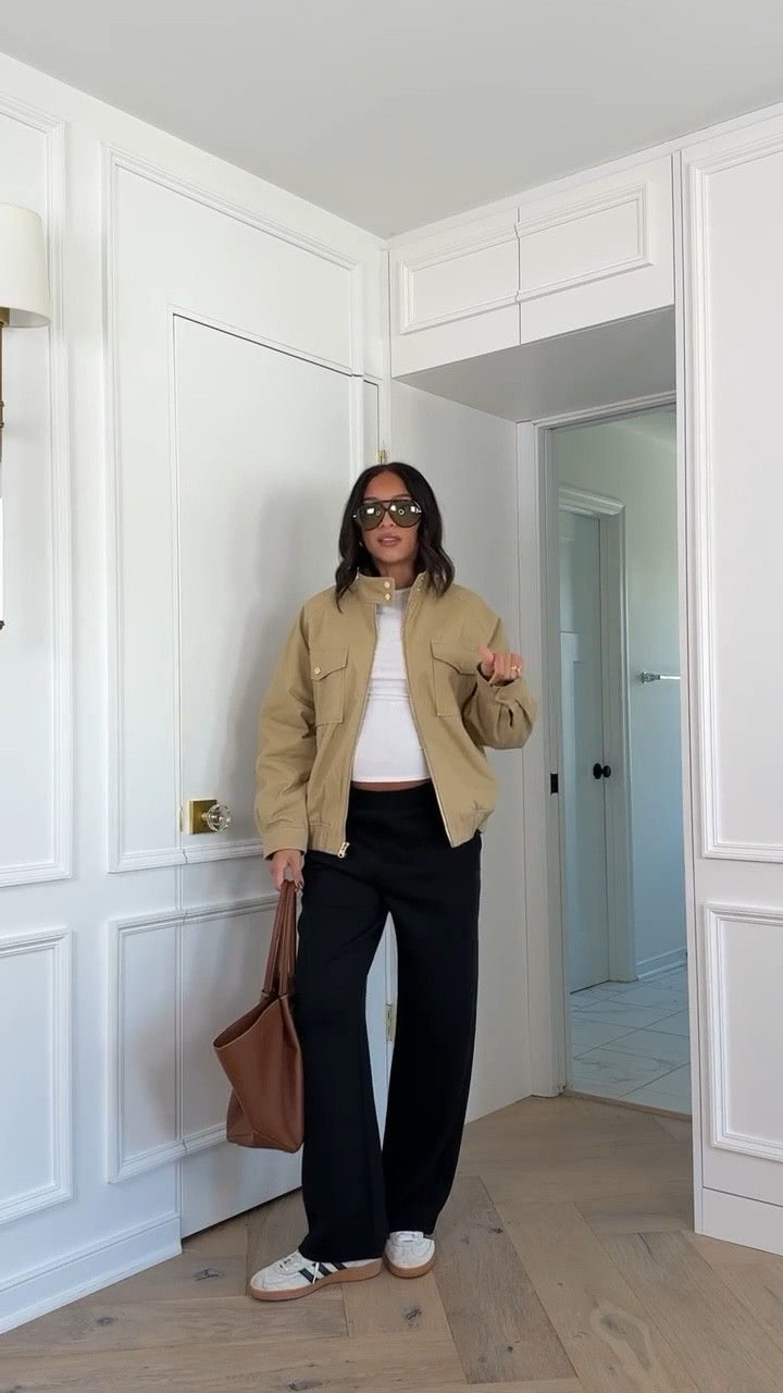 Use code AFNENA for an additional 15% OFF Abercrombie! All sweatshirts & sweatpants are 20-50% OFF + almost everything else is 15% off + my code stacks on top! 🤩 Wearing size S top, size M straight leg pants, size S bomber jacket 

Fall outfit 
Fall fashion 
Abercrombie code
Abercrombie sale
Errands outfit 
Travel outfit 
Airport outfit 
Comfy outfit