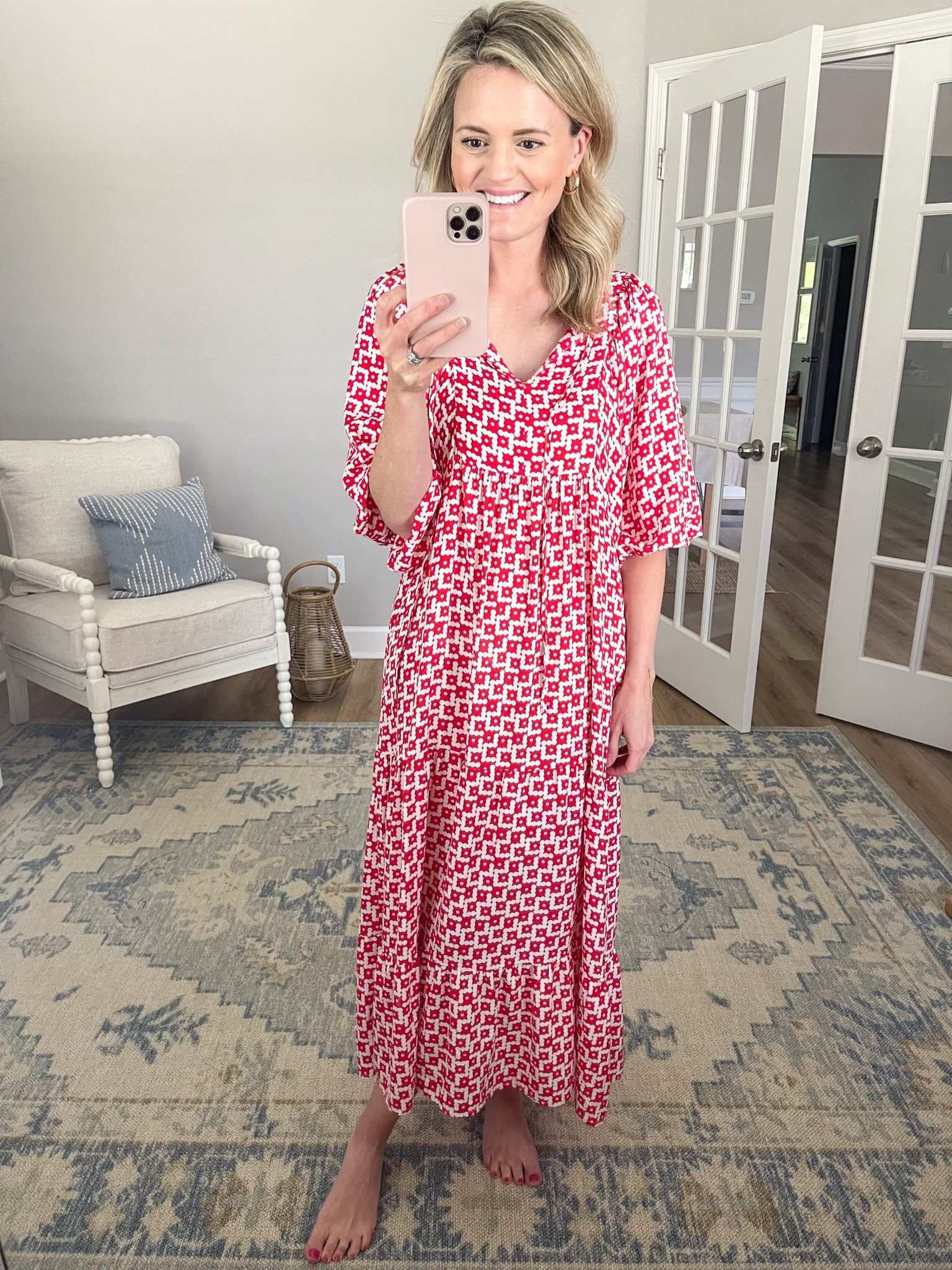 Todays amazon dress! I love this one so much I ordered it in the navy too! Wearing the size small 

#LTKstyletip #LTKunder50 #LTKSeasonal