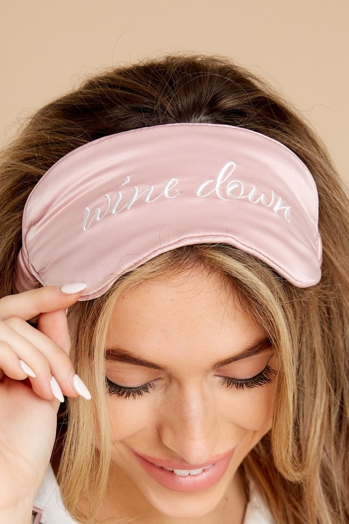 Wine Down Sleep Mask | Red Dress 