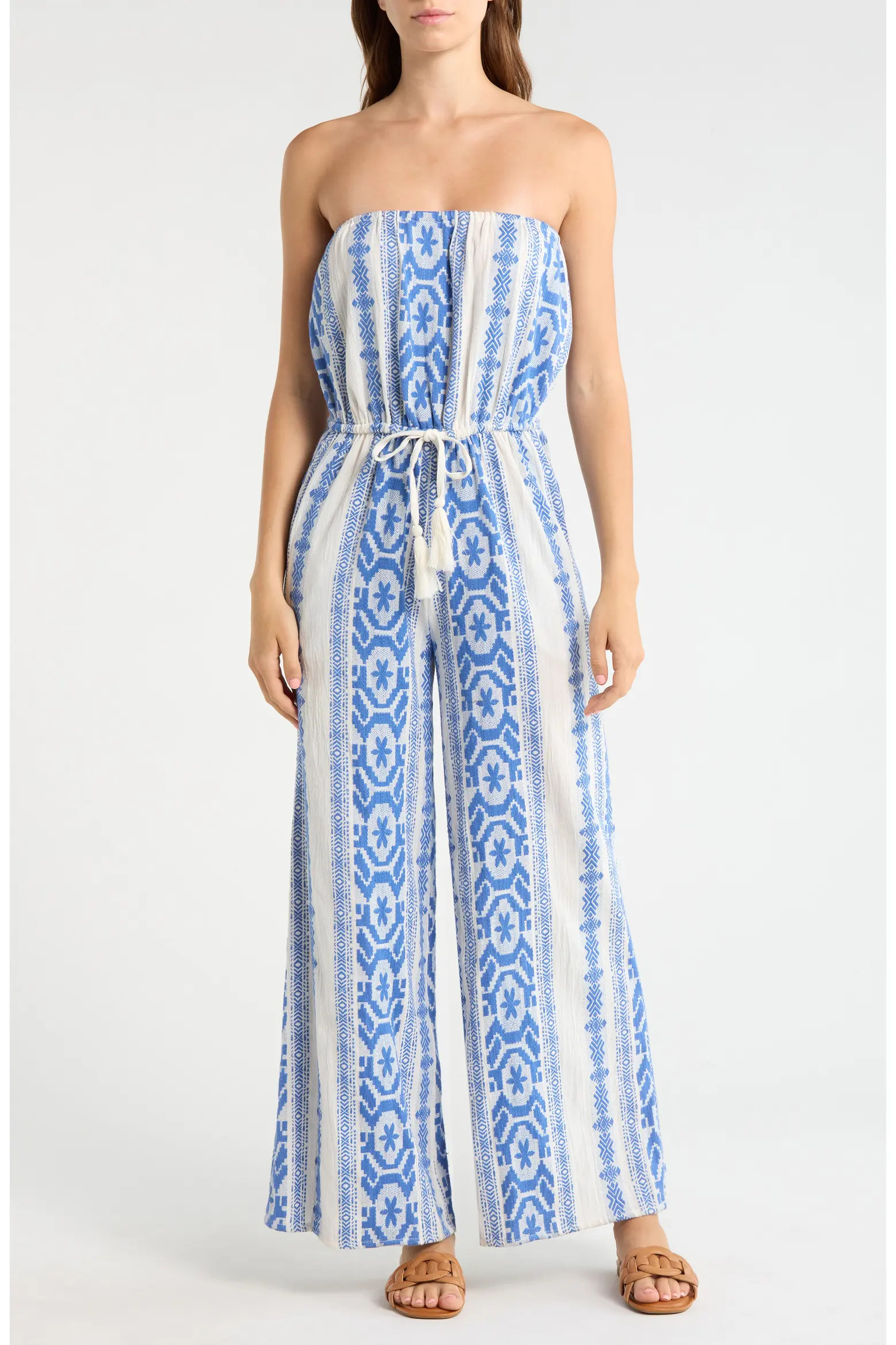Embroidered Strapless Cover-Up Jumpsuit (Women) | Nordstrom | Nordstrom
