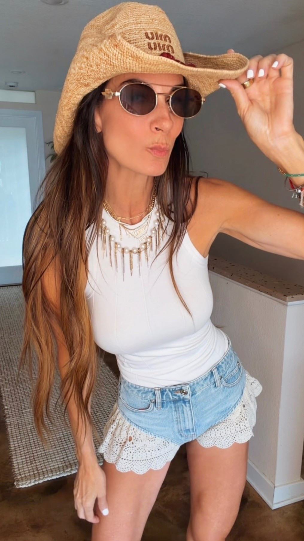 Not participating. Just conducting important local research. 🤠🍹

Today’s mission: hop in the golf cart, cruise over to Bike & Bar, and watch the mayhem unfold from a safe distance.

The crochet ruffle shorts were non-negotiable. Added my Miu Miu straw cowboy hat, Prada platforms, and a healthy amount of “I’m just here for the entertainment.”

Serving coastal cowgirl while everyone else is serving questionable decisions.

If you see me today, don’t worry. I’m strictly an observer. 👀

#NicoleColeeStyle
#RevolveAmbassador
#BikeAndBar
#CoastalStyle
#FloridaFashion

#LTKootd #LTKgrwm #LTKdayinmylife