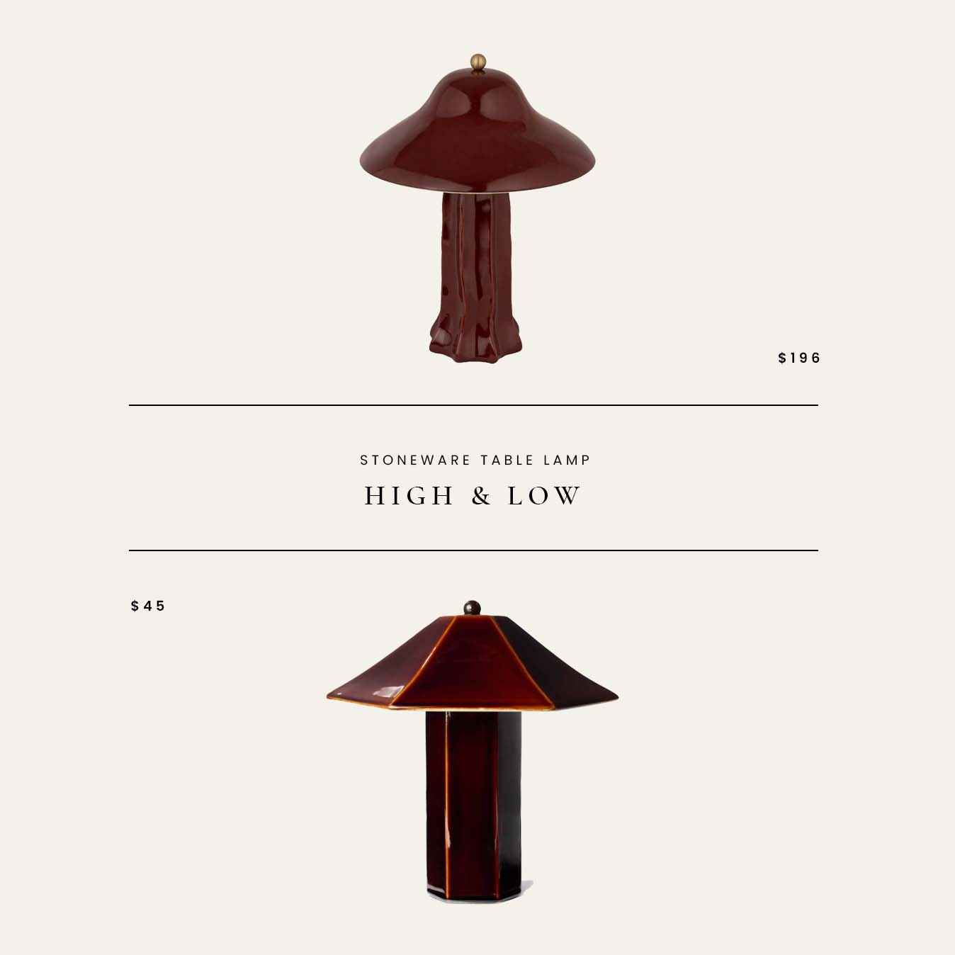 High / Low : Stoneware Table Lamp

#LTKHome