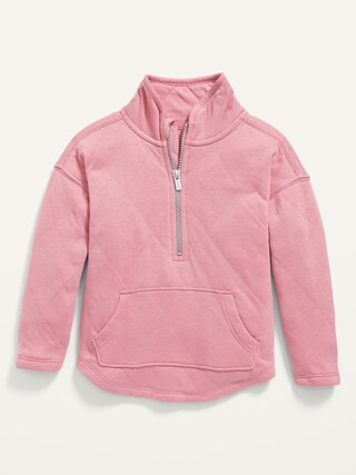 Soft-Knit Half-Zip Mock-Neck Tunic Jacket for Toddler Girls | Old Navy (US)