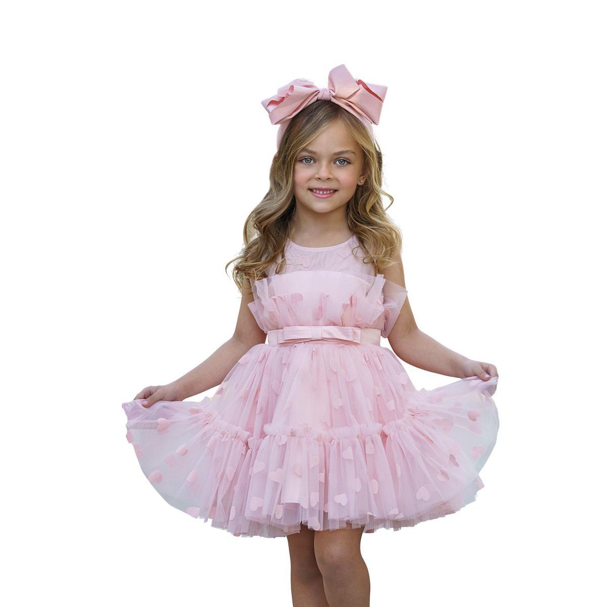 Girls Sweetheart Chic Fanned Tulle Dress - Mia Belle Girls | Target