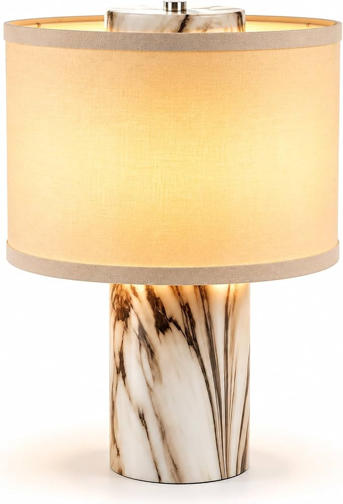 Touch Table Lamp with Faux Marble Finish | Amazon (US)