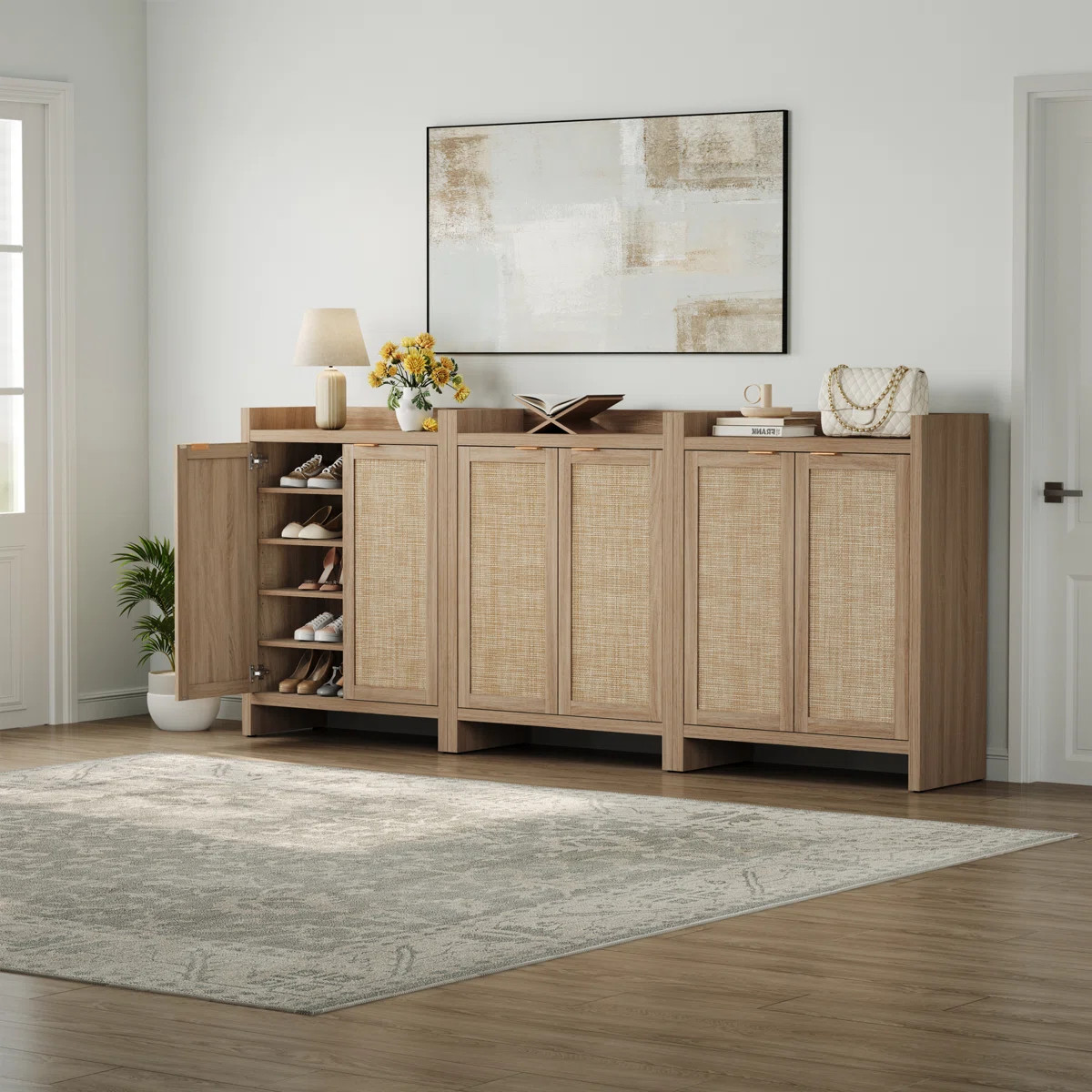 24 Pair Shoe Storage Cabinet (Set of 2) | Wayfair North America
