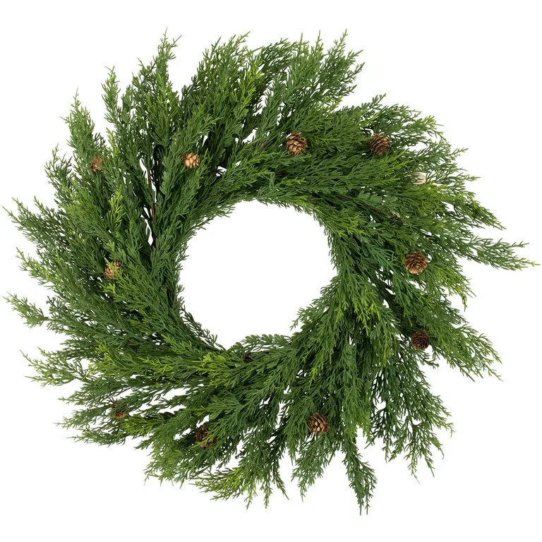 Northlight PVC Decorated Pine Wreath, 28" (Assorted Colors) - Walmart.com | Walmart (US)