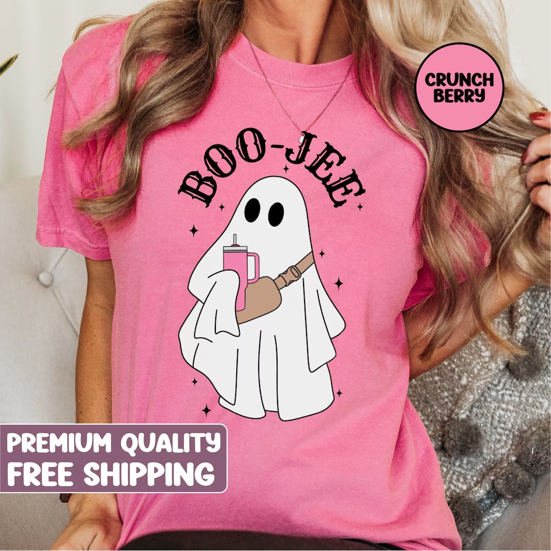 Halloween Ghost tshirt, Boo Jee Shirt, Boo Shirt, Spooky Ghost tee, Spooky Season Ghostshirt, Spo... | Etsy (US)