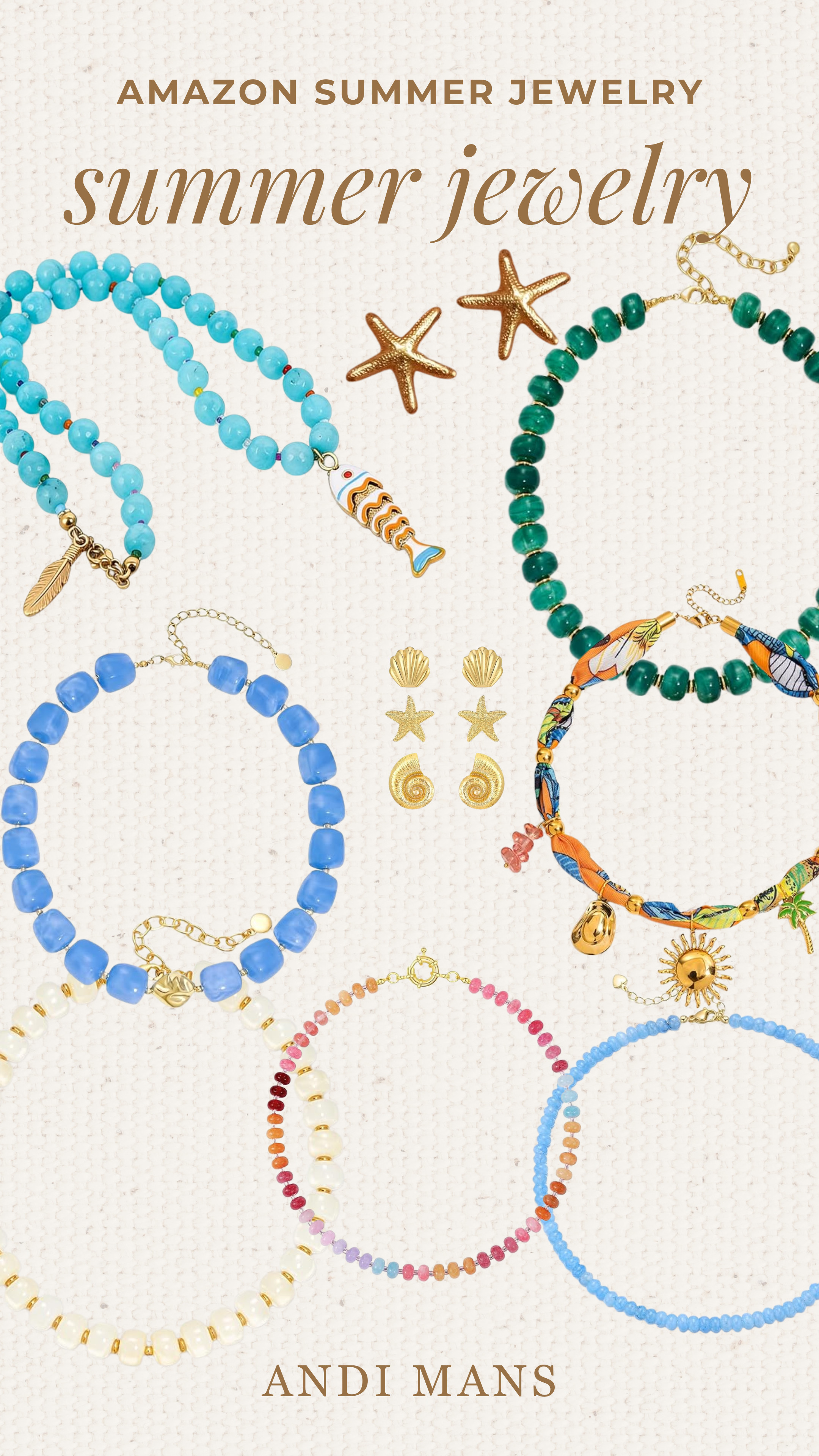 Discover summer-inspired jewelry! Perfect for adding a touch of color to your outfit. #summerjewelry #accessories 

 #LTKootd #LTKOver40 #LTKSaleAlert
