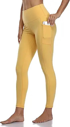 Colorfulkoala Women's High Waisted Yoga Pants 7/8 Length Leggings with Pockets | Amazon (US)