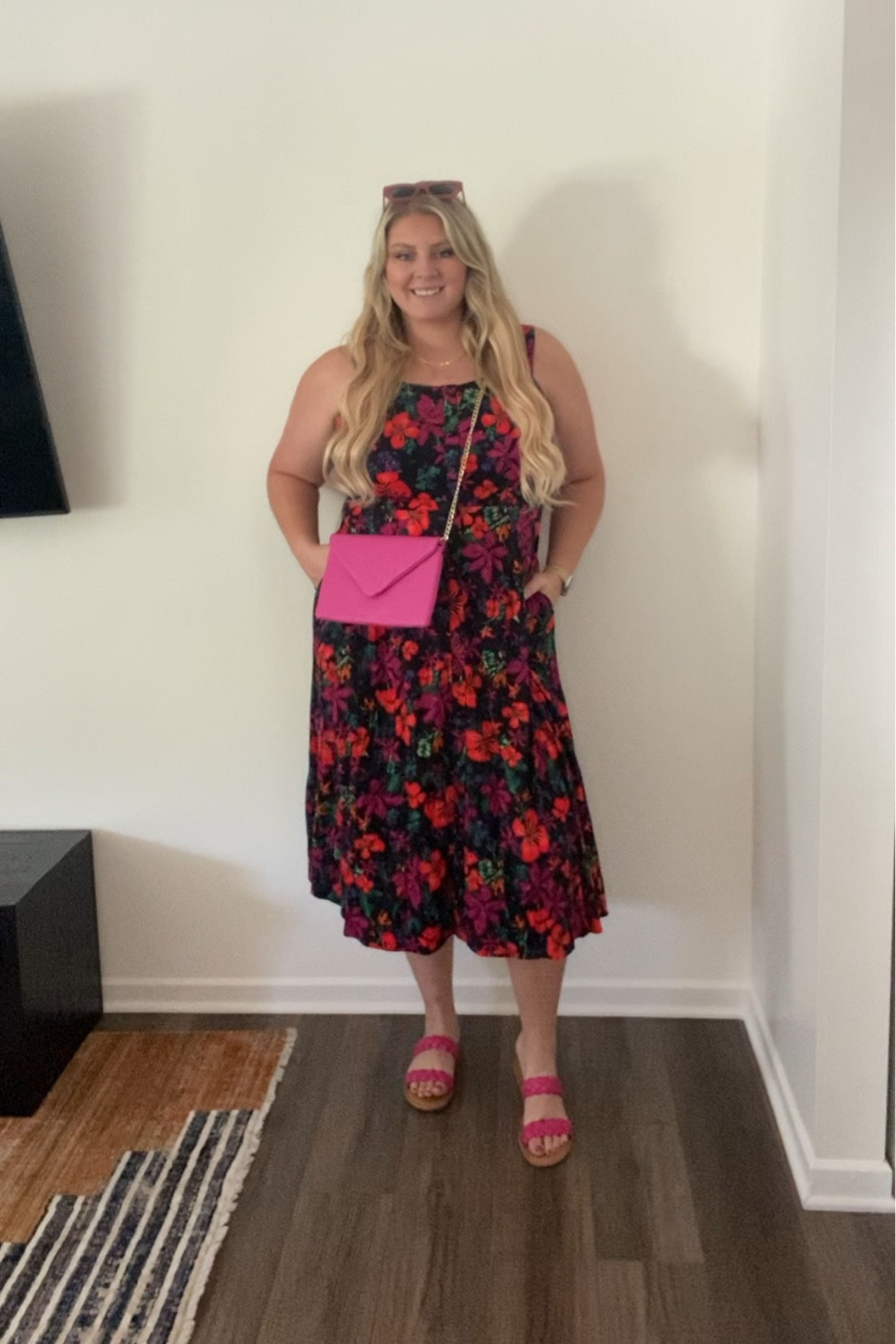 Loving the floral print on this midi dress. It makes it really easy to accessorize! 

#summerdresses #summer #summerdress #curvydresses #curvydress #plussizedresses #plussizedress #plussizefashion #curvyfashion #plussizestyle #curvyclothing #curvystyle #tall #curvyoutfit #plussizeoutfit #outfitinspo 

#LTKstyletip #LTKcurves #LTKunder50