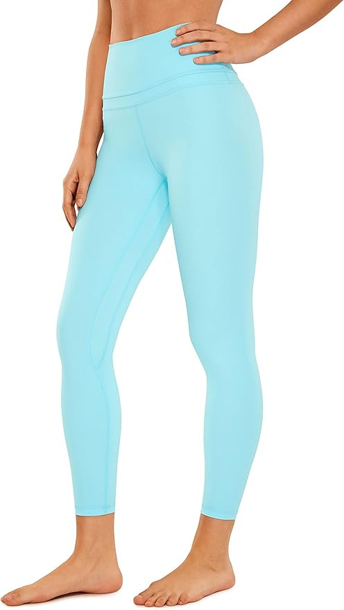 CRZ YOGA Women's Naked Feeling Workout Leggings 25 Inches - 7/8 High Waist Yoga Tight Pants | Amazon (US)
