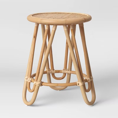 Tenella Round Rattan End Table Natural - Opalhouse™ designed with Jungalow™ | Target