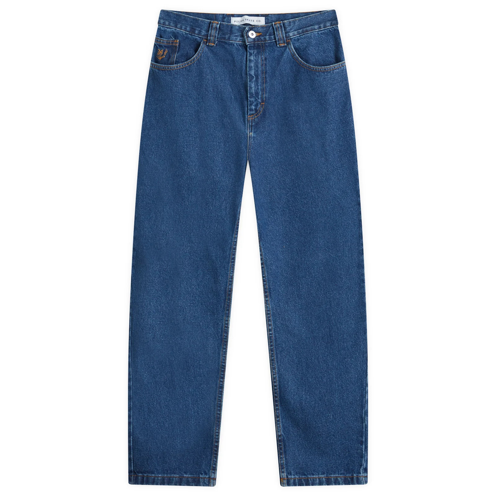 Polar Skate Co. Men's 92! Denim Jeans in Dark Blue, Size X-Large | END. Clothing