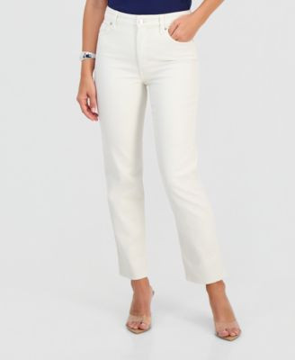 Women's High-Rise Straight Ankle Jeans | Macy's