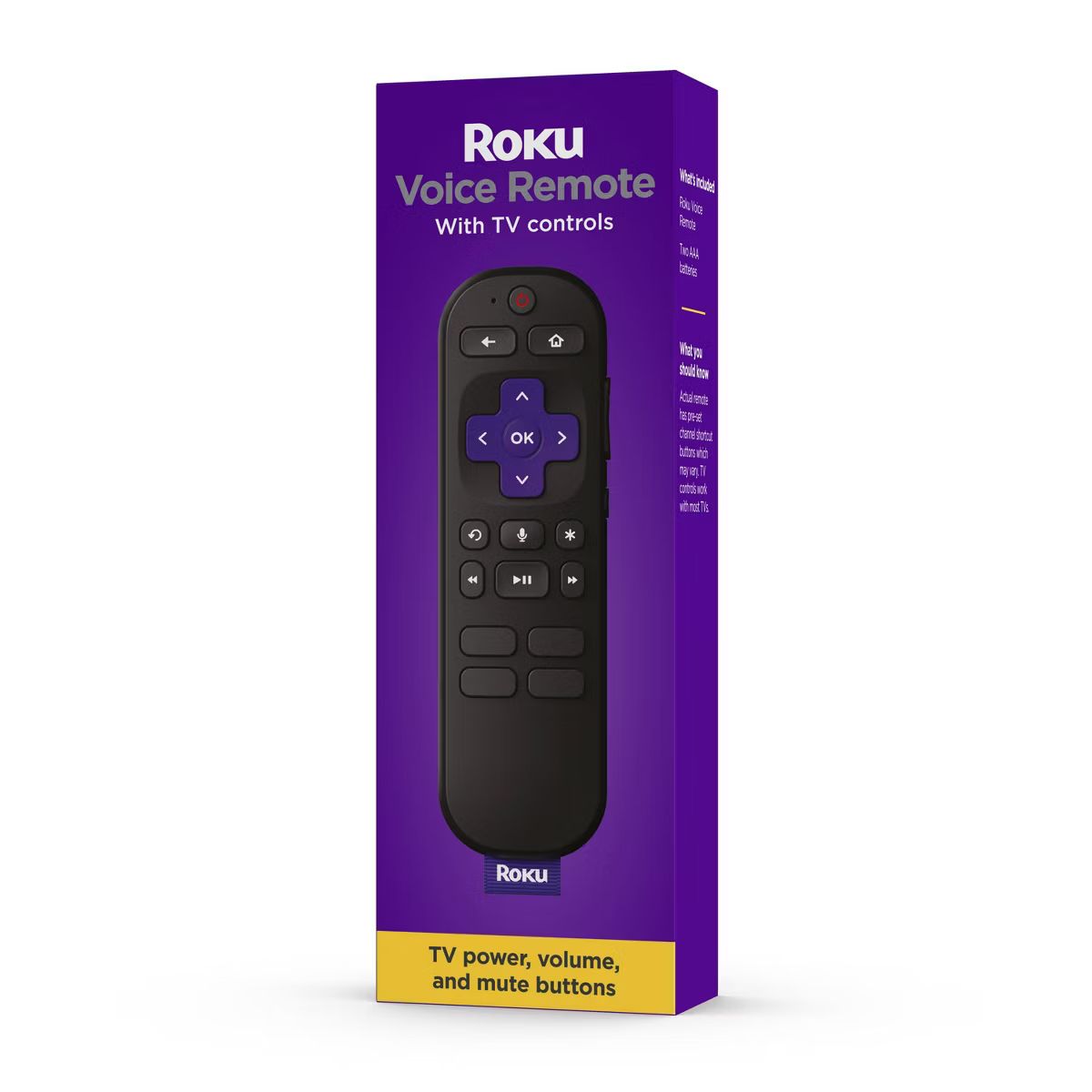 Roku Voice Remote (Official) for Roku Players, Roku Audio, and Roku TV | Target