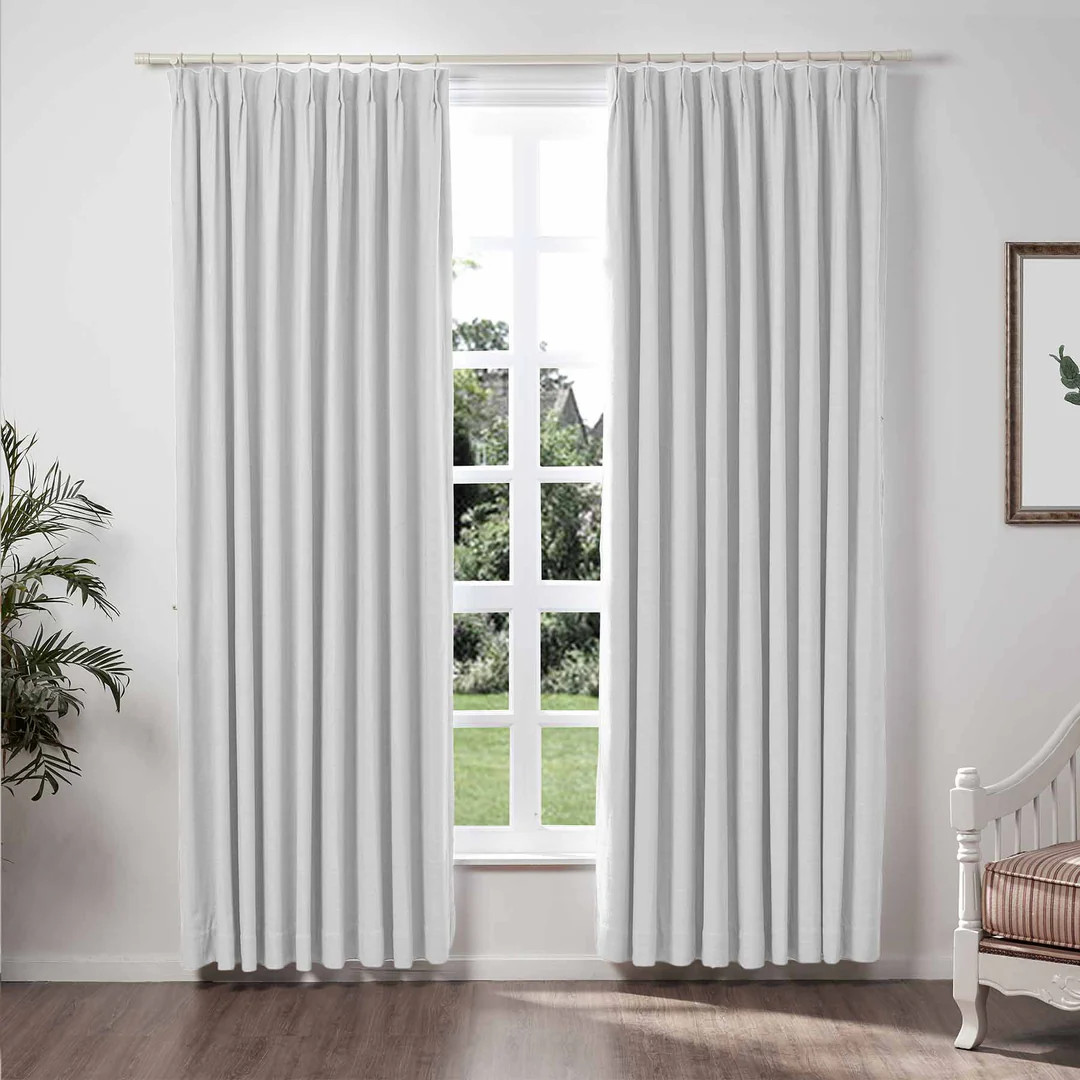 Lily Linen Curtains & Drapes Pleated | NeutralCurtains