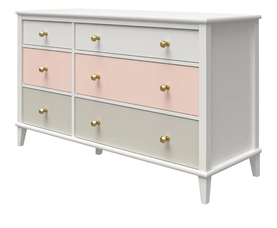 Was $758 now $285!! 6 drawer dresser for girls or nursery! Gold hardware!

#LTKkids #LTKbaby #LTKhome