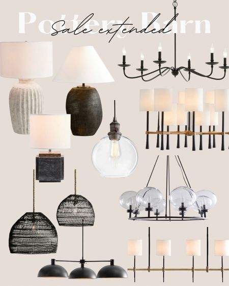 Sale extended at pottery barn! Check out the lighting sale!! Obsessed with some of these light fixtures at an great prices! Beigewhitegray 

#LTKstyletip #LTKhome #LTKSeasonal