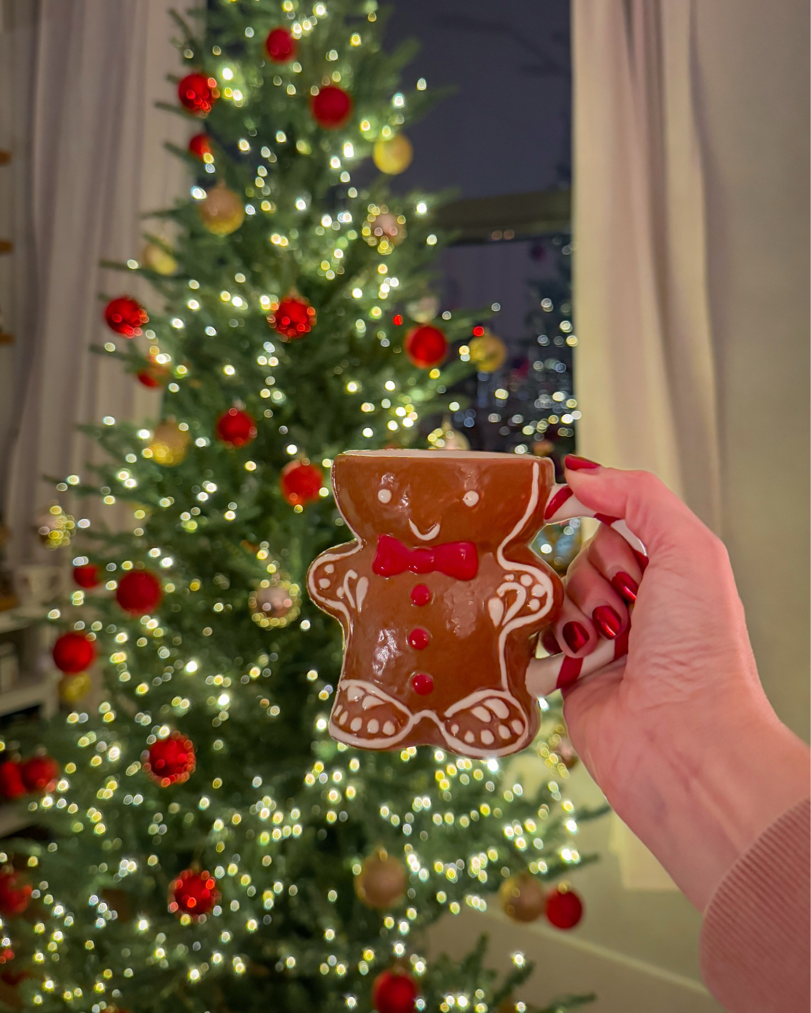 Pottery Barn gingerbread mug and twinkle Christmas tree! 🌟 

#LTKHoliday #LTKSeasonal #LTKHome