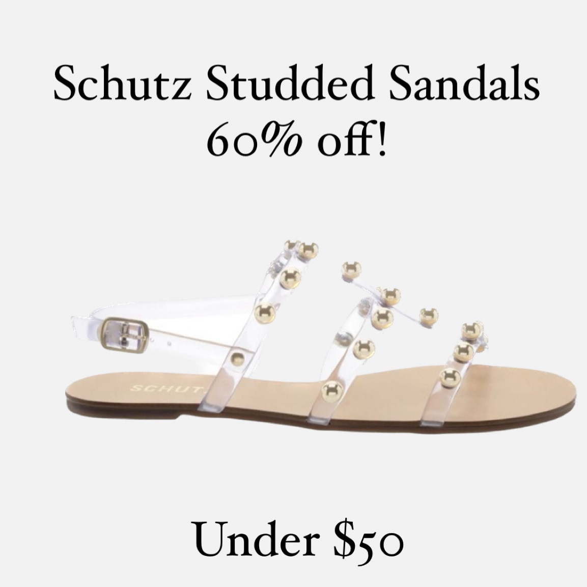 Schutz Yarin Studded Vinyl Flat curated on LTK