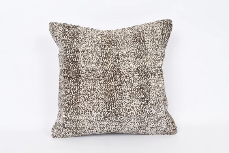 18x18 Turkish Kilim Pillow, Handmade Kilim Pillow, Throw Pillow, Decorative Kilim Lumbar, Sofa Pi... | Etsy (US)